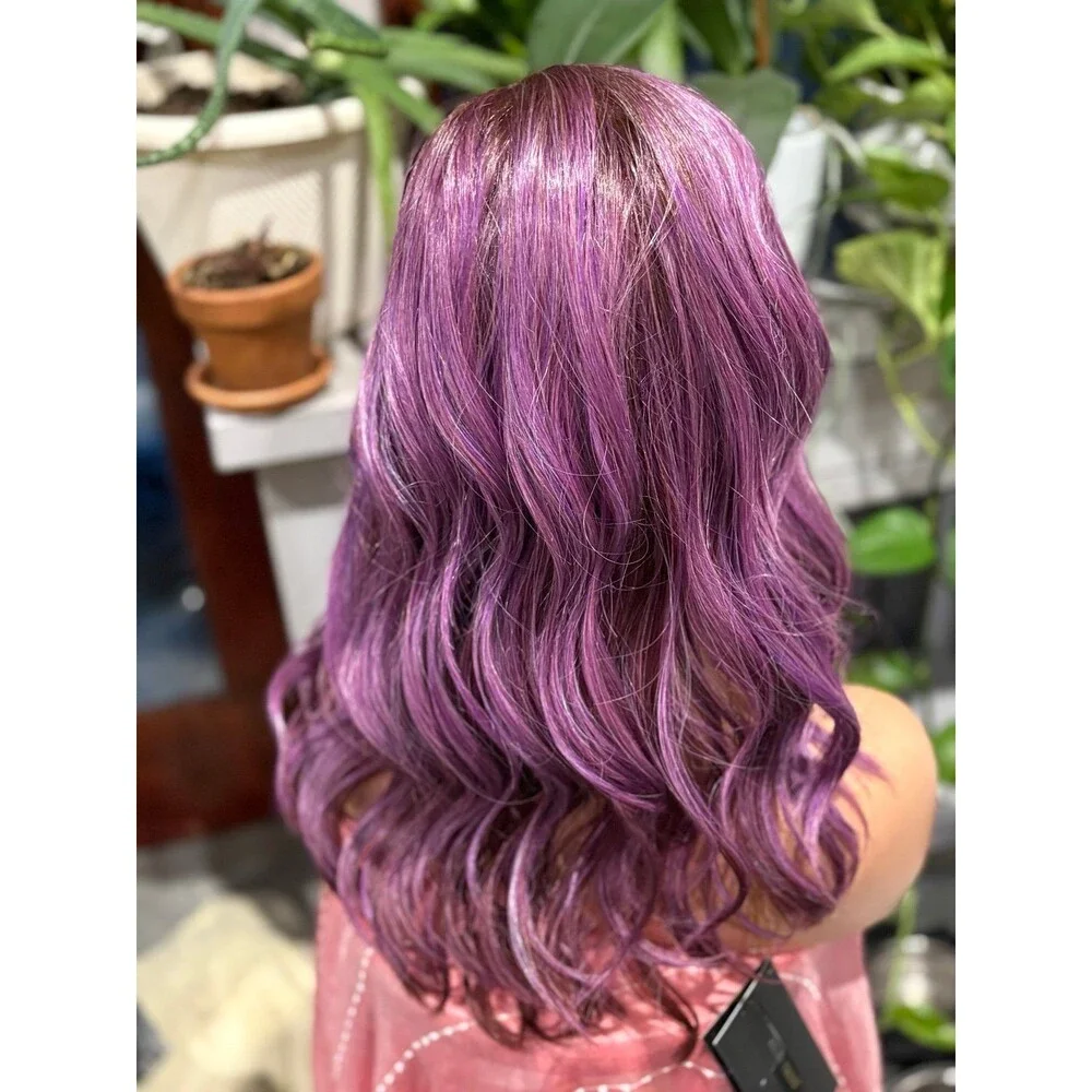 Belle tress “Maxwella 18” wig in color Purple Rain New